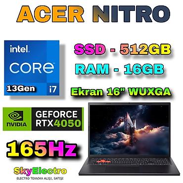 Ноутбуки и аксессуары: Новый Acer Nitro, 16 ", Intel Core i7, 512 ГБ, Бесплатная доставка, Самовывоз, Платная доставка — 1
