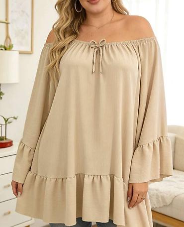 Tunike: Tunike za punije dame – modeli sa otvorenim ramenima - Veličine: XXL — 2