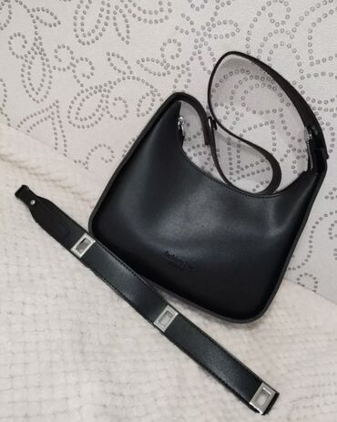 женская сумка гермес: Сумка баггет черная в хорошем состоянии