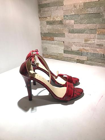 Sandale: Kožne sandale, zmijska koza, nove! — 6