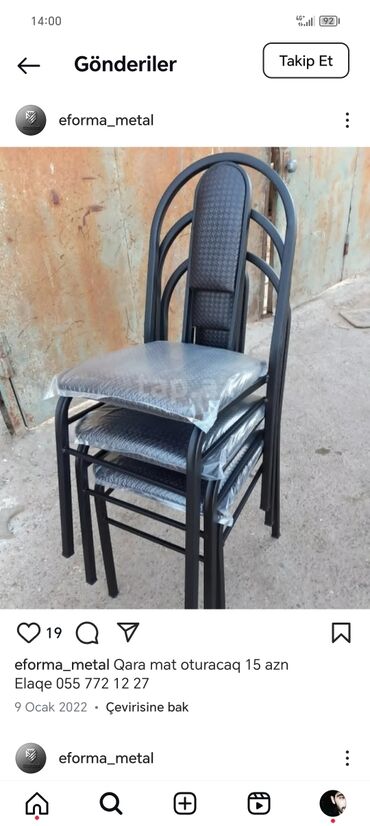 Restoran mebeli: Stullarin yeni hazırlanır masi sifariş ile — 5