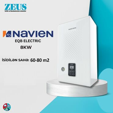 kombi immergas 32 qiymeti: Navien EQB Electric seriyalı 8 kVt gücündə elektrik qazan sistemi