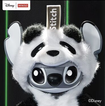 диадема для волос: Лицензионный брелок-игрушка Disney x MINISO: Стич в костюме панды -