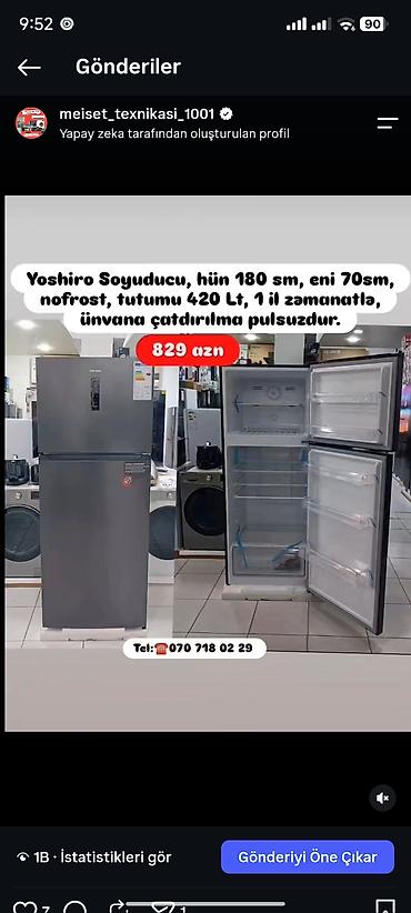 Soyuducular: Anbardan satış Soyuducu modelləri Ünvana çatdırılma pulsuzdur 1) — 11