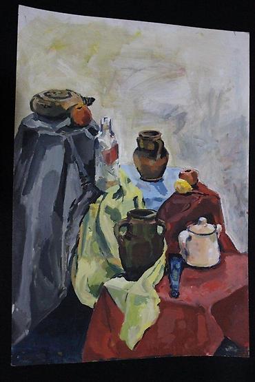 Stilske umetničke slike: SLIKA MRTVA PRIRODA, IMPRESIONIZAM, AKRIL NA KARTONU, 70X100 | Slika — 3