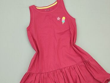 sukienka satynowa długi rękaw: Dress, 9 years, 128-134 cm, condition - Good