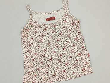 biała bluzka w kwiaty: Bluzka, 13 lat, 152-158 cm, stan - Dobry