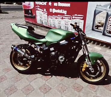 бак на мотоцикл: Спортбайк Kawasaki, 750 куб. см, Бензин, Взрослый, Б/у