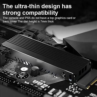 şokolad əridən: M.2 NVMe SSD üçün alüminium radiator (soyuducu) - Ultra-nazik dizayn — 1