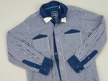 Shirts: Shirt 5-6 years, condition - Good, pattern - Cell, color - Blue