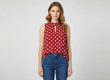 bluzki w kropki: Wallis, Women's blouse, size M