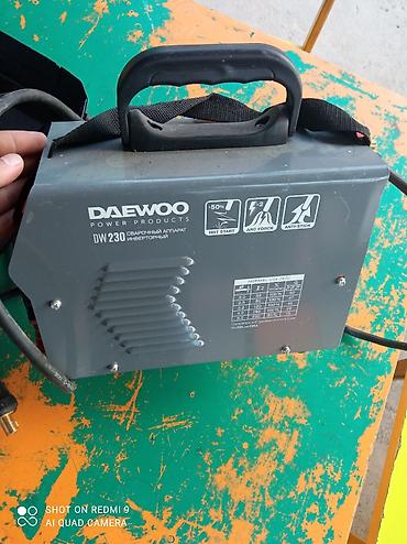 işlənmiş alətlər: DAEWOO DW 230 – invertor tipli qaynaq aparatı Xüsusiyyətlər: - — 4