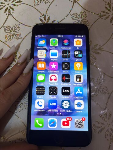 iphone 11 barter: IPhone 7 Plus, 64 GB, Qara, Zəmanət, Barmaq izi