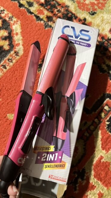 ag tukler ucun lazer: CVS 2-in-1 funksional saç maşası – DN 7315 - 2-si 1-də: düzləşdirici