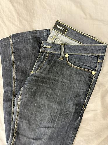 versace boyunbagi: Versace gadın cins şalvarı - Brend: Versace (etiketli) - Material — 2