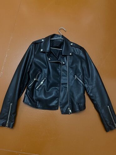 cins pencekler instagram: Qara biker stilində qadın gödəkçə - Material: süni dəridən, hamar və