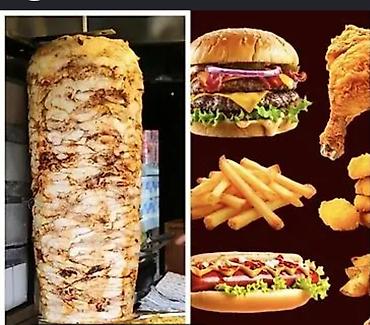 lavaw: Doner və Fast-Food Menyusu - Toyuq dönəri: dik şişdə bişirilən, nazik — 1