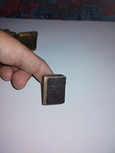 Dini kitablar: Antik cib formatlı dua/kitabça və metal etui Kitab 1800 cu illərə — 8