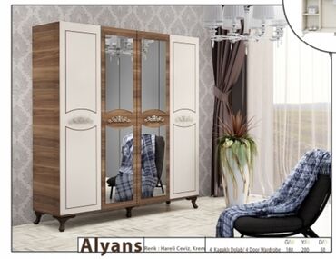 Qonaq otağı dəstləri: Yeni, Açılan, 4 qapılı Düz dolab, Qarderob, paltar dolabı, Türkiyə