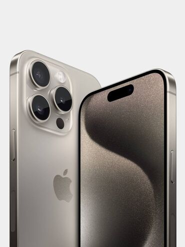 Apple iPhone: IPhone 15 Pro, Новый, 128 ГБ, Серебристый, Зарядное устройство, Коробка, 100 %