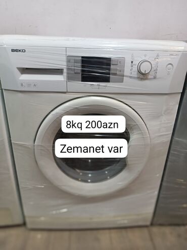 Paltaryuyan maşınlar: Paltaryuyan maşın Beko, 8 kq, İşlənmiş, Avtomat, Qurutma var, Ödənişli çatdırılma