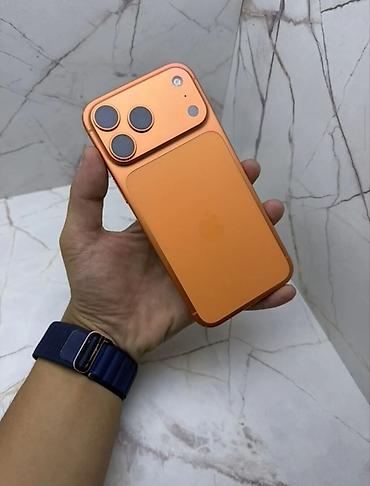 iphone 17 про: IPhone 17 Pro, Б/у, 256 ГБ, Оранжевый, Наушники, Зарядное устройство, Чехол, 9 % — 1