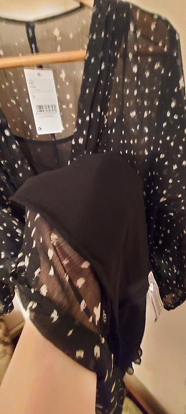 платья mango: Mango новое платье короткое на с чёрное с бежевый крапинками ❗объмена — 4
