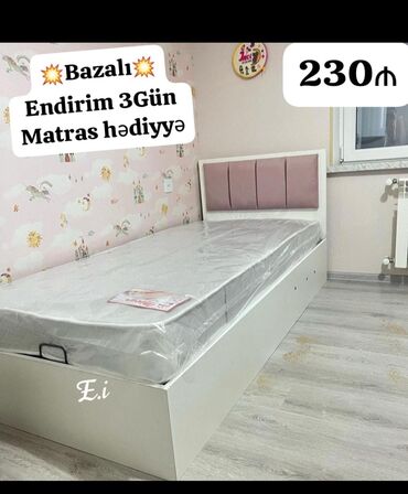 Çarpayılar: Yeni, Təknəfərlik çarpayı, Bazasız, Matras ilə, Siyirməsiz — 20