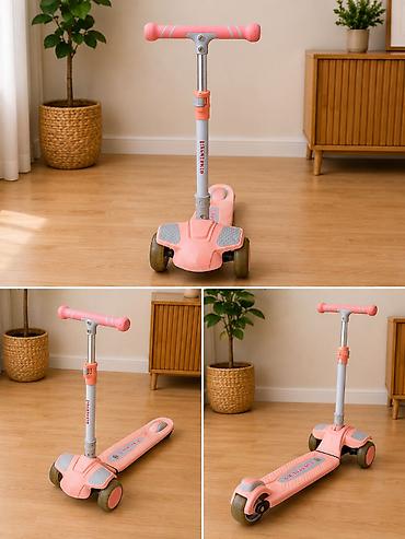 essek arabasi: 🛒 Transformasiya olunan uşaq arabası + skuter HƏDİYYƏ 🎁 Satılır — 2