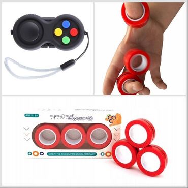 игрушка антистресс: Игрушка Fidget, антистресс спиннер, симпл димпл, используется для