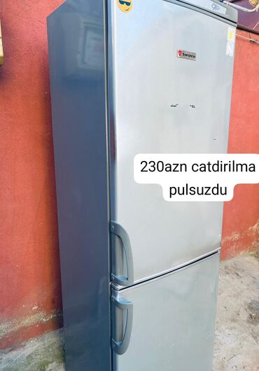 nord soyuducu qiymetleri: 2 qapılı Swizer Soyuducu Satılır, rəng - Gümüşü