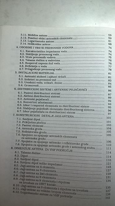 Knjige: Tehnička knjiga: TV UKT i satelitske antene 1988. 241 str. 4 kom — 12