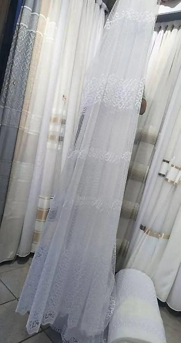 Zavese i draperije: Zavese od tila sa bogatim vezom – više dezena - Materijal: proziran — 11