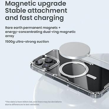 Maske i futrole za telefone: Maska Nillkin Nature Pro Magnetic za iPhone 16 Pro Max 6.9 plava. Uz — 11