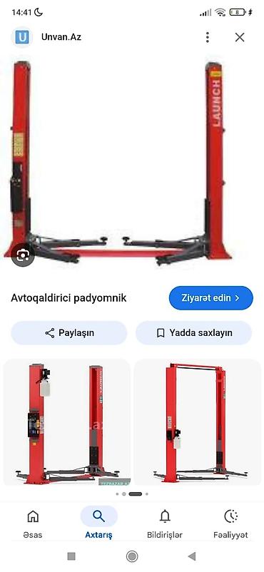 teker balans: İki dirəkli avtoqaldırıcı (podyomnik) – LAUNCH - Tip — 1