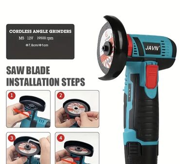 lezva disk: Məhsul: Simsiz bucaqslı daşlayıcı (Cordless Angle Grinder) – JAVN