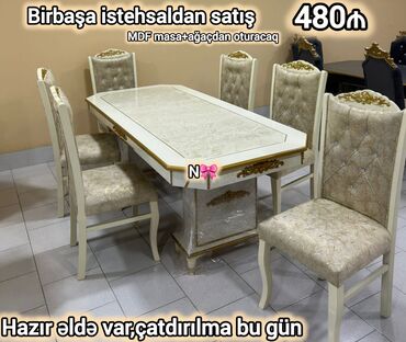 xan cinar: Oval masa, Qonaq otağı üçün, 6 nəfər