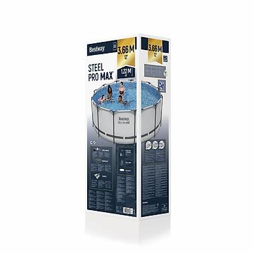 122: Каркасный бассейн Bestway Steel Pro MAX. - Размер: 366 × 122 см - — 2