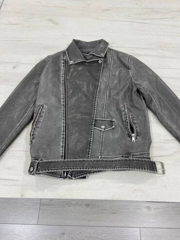 секонд хенд кожаные куртки: Кожаная куртка, Эко кожа, Оверсайз, M (EU 38)