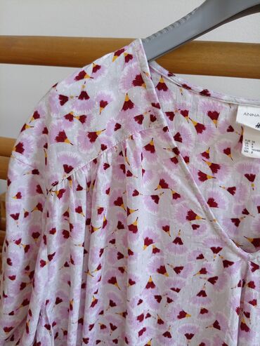 Bluze: H&M, M (EU 38), Viskoza, Cvetni, bоја - Šareno — 5