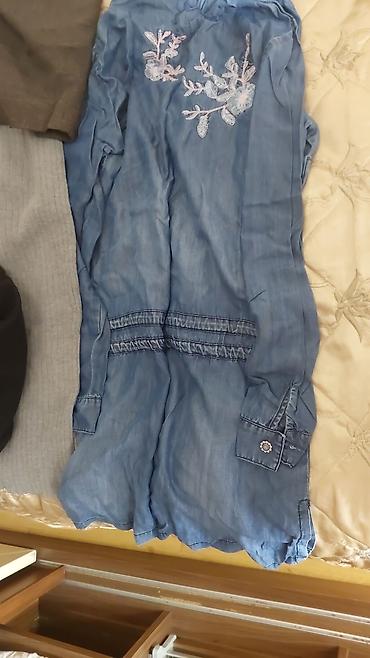 jordan kofta: Mavi rəngli nazik denim (tencel tipli) tunika/kofta. - Ön hissədə incə — 1
