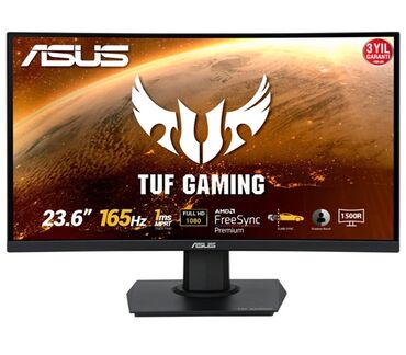 komputer monitoru: ASUS TUF GAMING VG24VQE 23.6 inch.165 hz,1 ms gecikme.Oyunçu