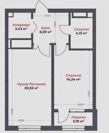 52: 2 комнаты, 52 м², 16 этаж — 5