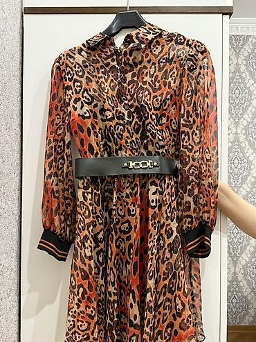 ucuz don: Leopar naxışlı şifon don 🐆🧡 Narıncı, qəhvəyi və qara tonlarda, yüngül — 1