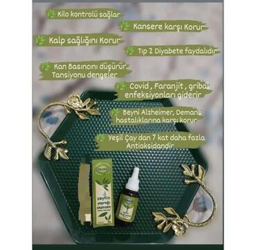 Vitaminlər və BAƏ: Orijinal məhsul Qöstərişlər : Zeytin yaprağı ekstraktı: Yüksek tezyiq — 8