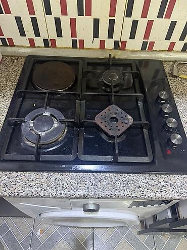 Qarışıq sobaları: Quraşdırılan 4 gözlü qaz plitəsi - İnteqrasiya olunan model: tezgaha — 1