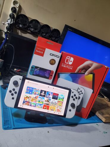 прокат пс 5: Nintendo switch oled чипованный (прошитый) 64гб+256гб полный