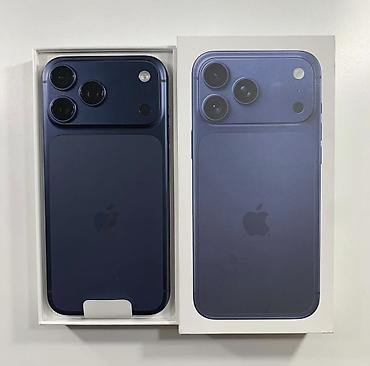 IPhone 17 Pro Max, Новый, 256 ГБ, Blue Titanium, Защитное стекло, Кабель, Коробка, В рассрочку, 100 %