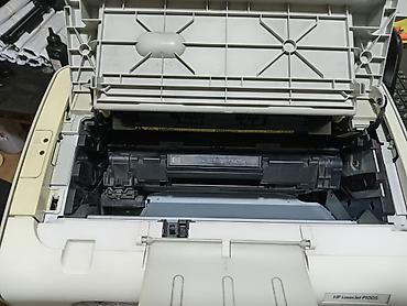 etiket printer: HP LaserJet P1005 monoxrom lazer printer - Növ: Qara-ağ lazer printer — 8
