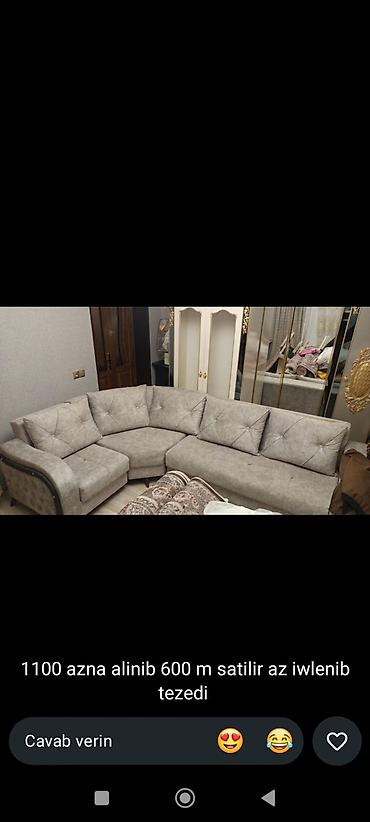 murad mebel: Künc divan, İşlənmiş, Açılan, Bazalı, Parça — 1